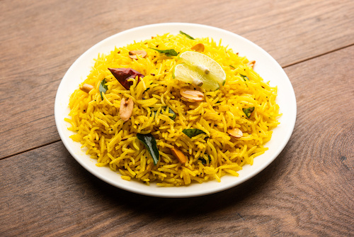 riz curry avec cacahuètes