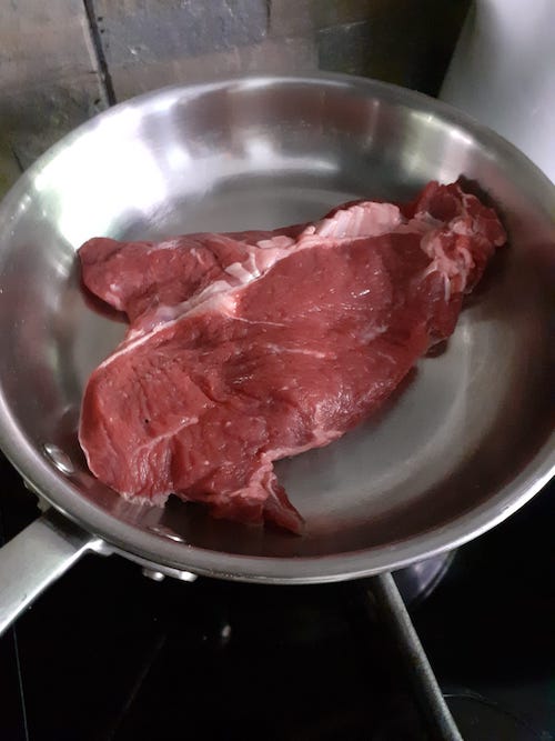 Déposer la viande