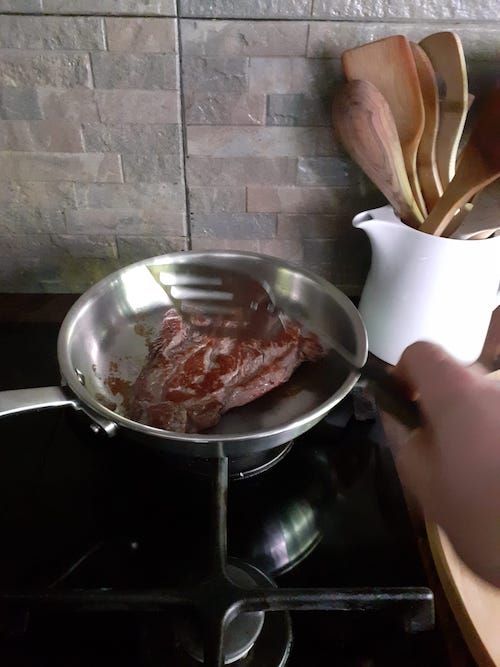 retournez votre viande